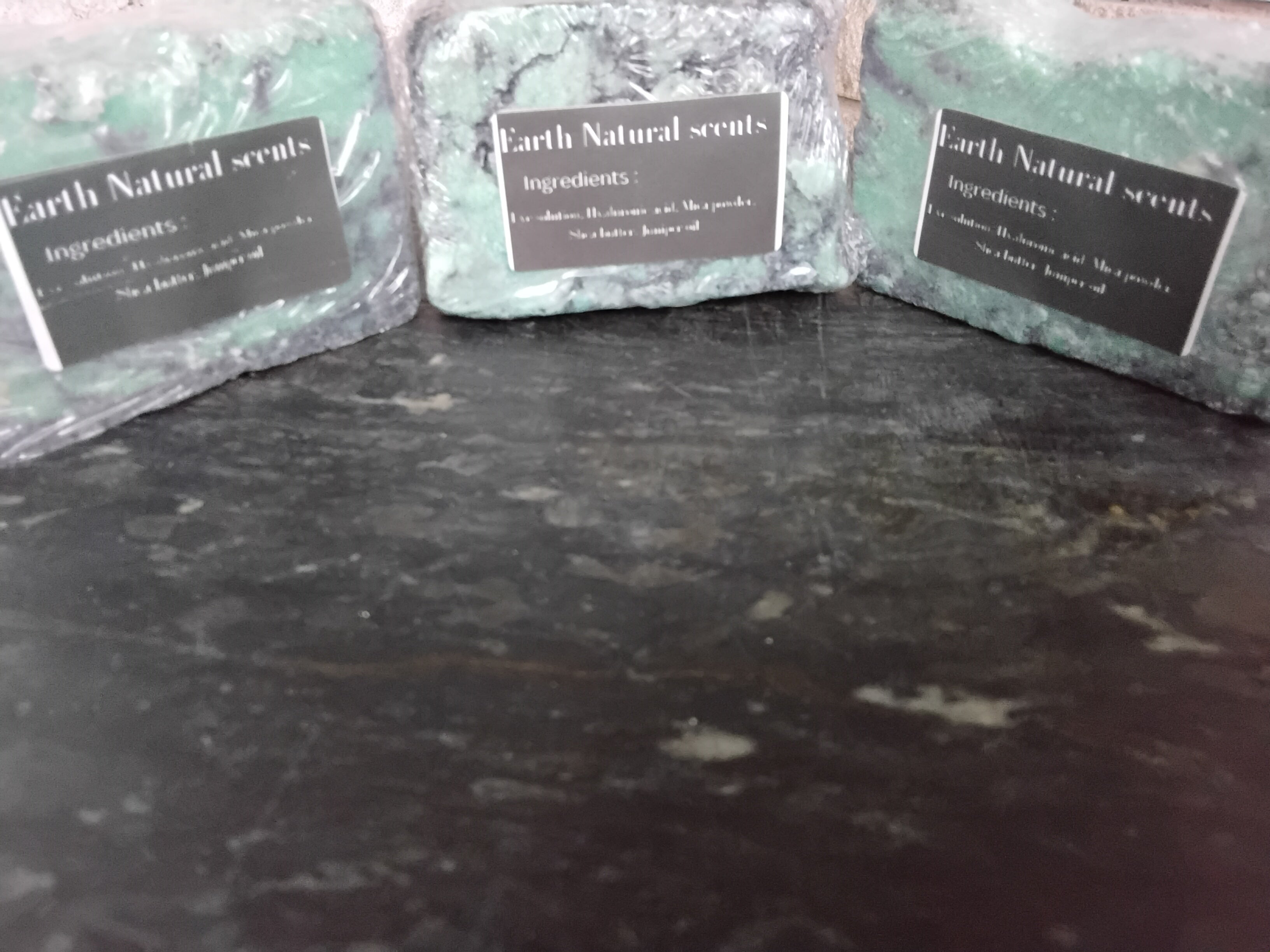 Turquoise soap bars